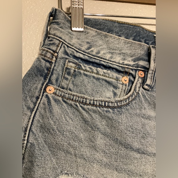 We The Free Distressed Jean Shorts by Free People - Picture 2 of 11